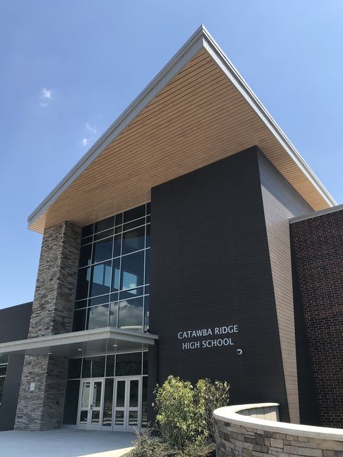Hinson Electric project - Catawba Ridge High School entrance
